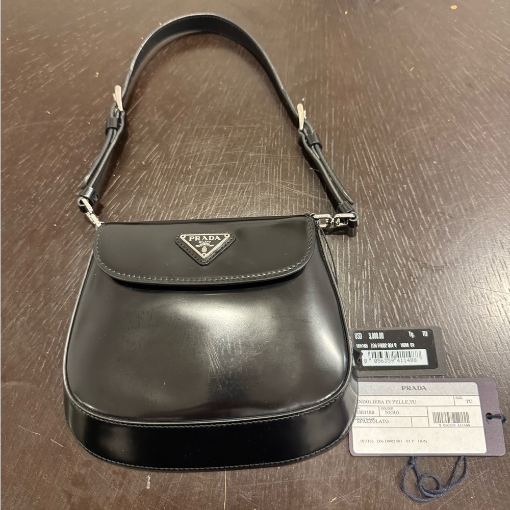 Prada Cleo leather Shoulder Bag mini